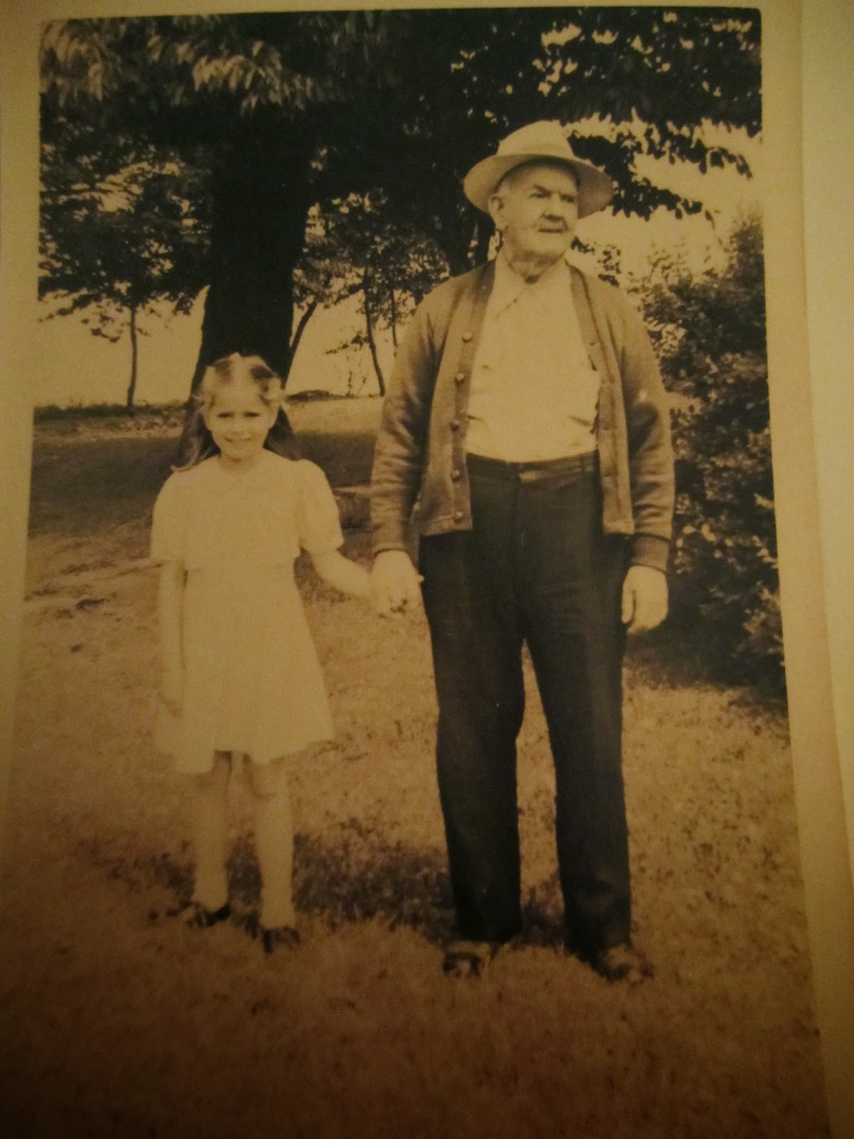 Vernon Erwin in 1947 in Huron Ohio, with granddaughter