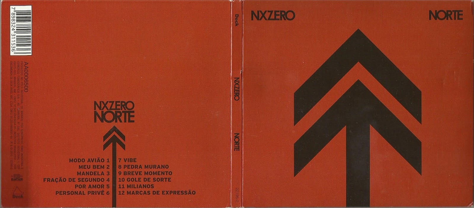 Encarte: NX Zero - Norte - Encartes Pop