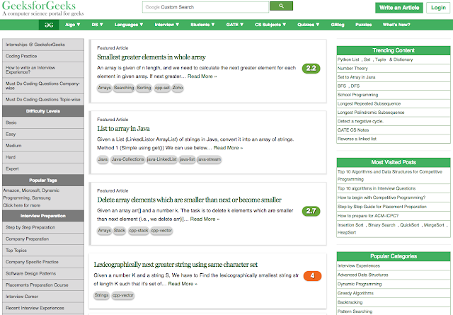 GeeksforGeeks Homepage GeeksforGeeks Homepage