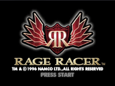 Rage Racer title screen