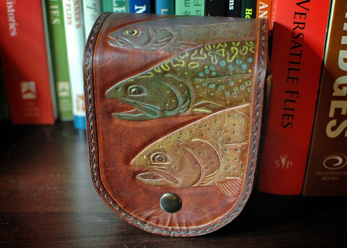 The Fiberglass Manifesto Slikkers Custom Leather Fly Reel Case