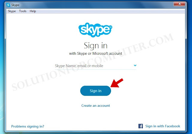 sign in in skype