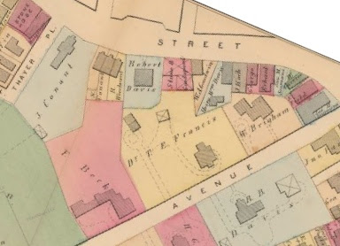 Former Thayer property in 1874
