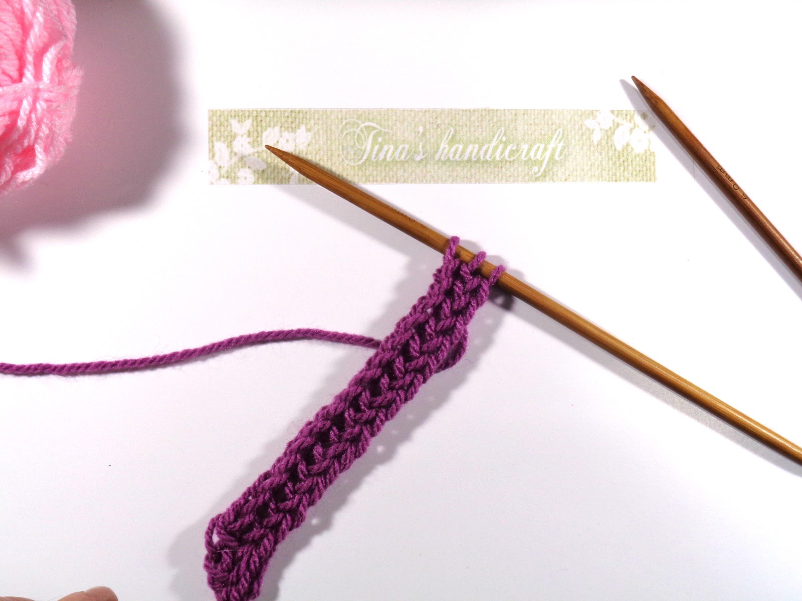 Tina's handicraft video tutorial knitting string& knitting tips