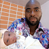 Nollywood actor, Ibrahim Chatta shows off his new born son (photo)