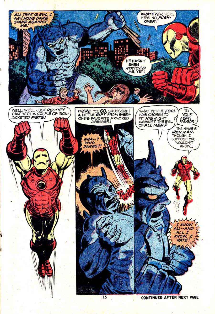 Iron Man v1 #56 marvel comic book page art by Jim Starlin