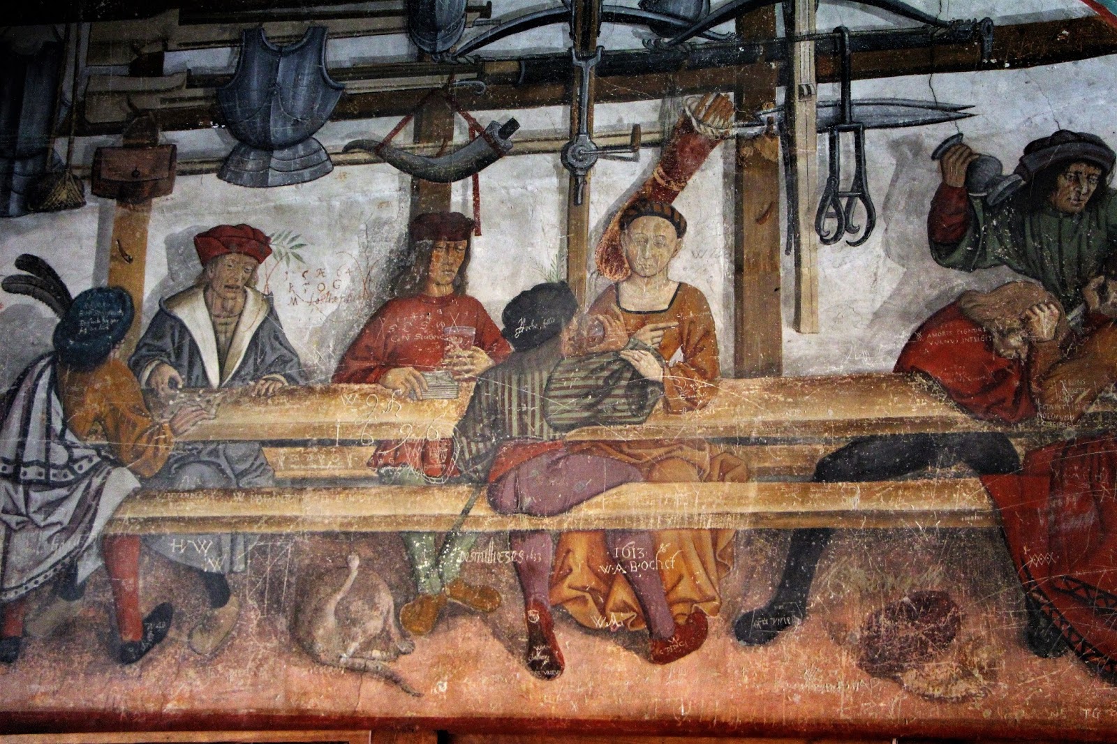 Risultati immagini per castello di issogne affreschi