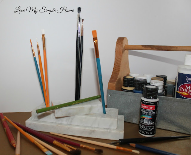 Repurpose Trophies Into Marble Pen Holders love my simple home