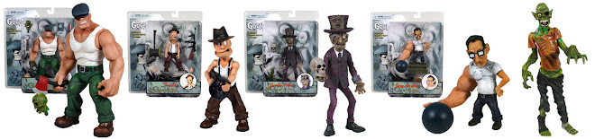 MEZCO TOYS THE GOON SERIES 1 COMPLETE SET ACTION FIGURES. SMS ME AT 9616 9144 FOR ANY ENQUIRIES
