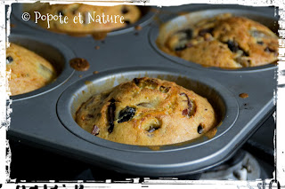 © Popote et Nature - muffins bacon et champignons de Paris