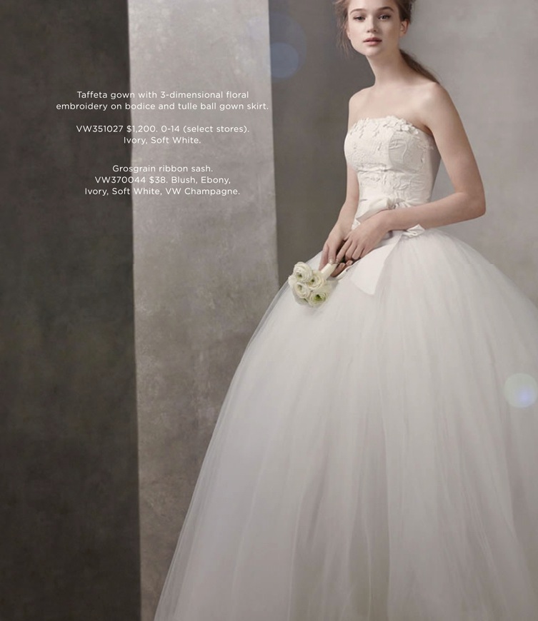 white by vera wang two piece pleated wedding set