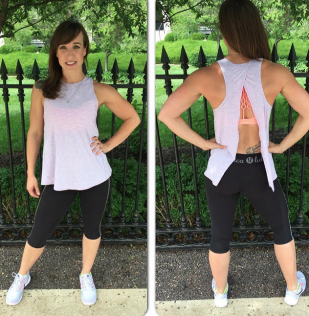 lululemon inner essence crop, all tied up tank