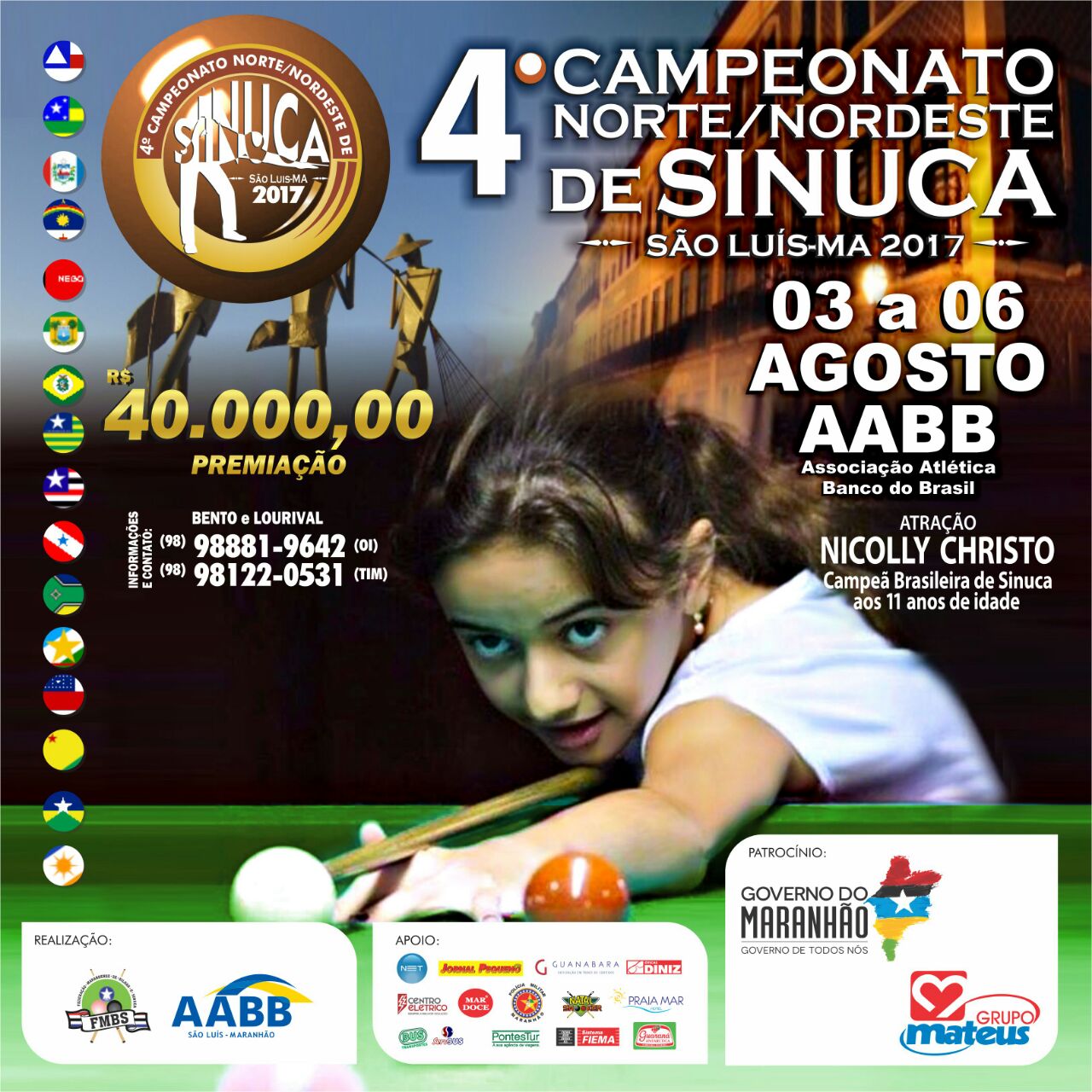 Finais do torneio de sinuca de Aparecida de Goiânia! 