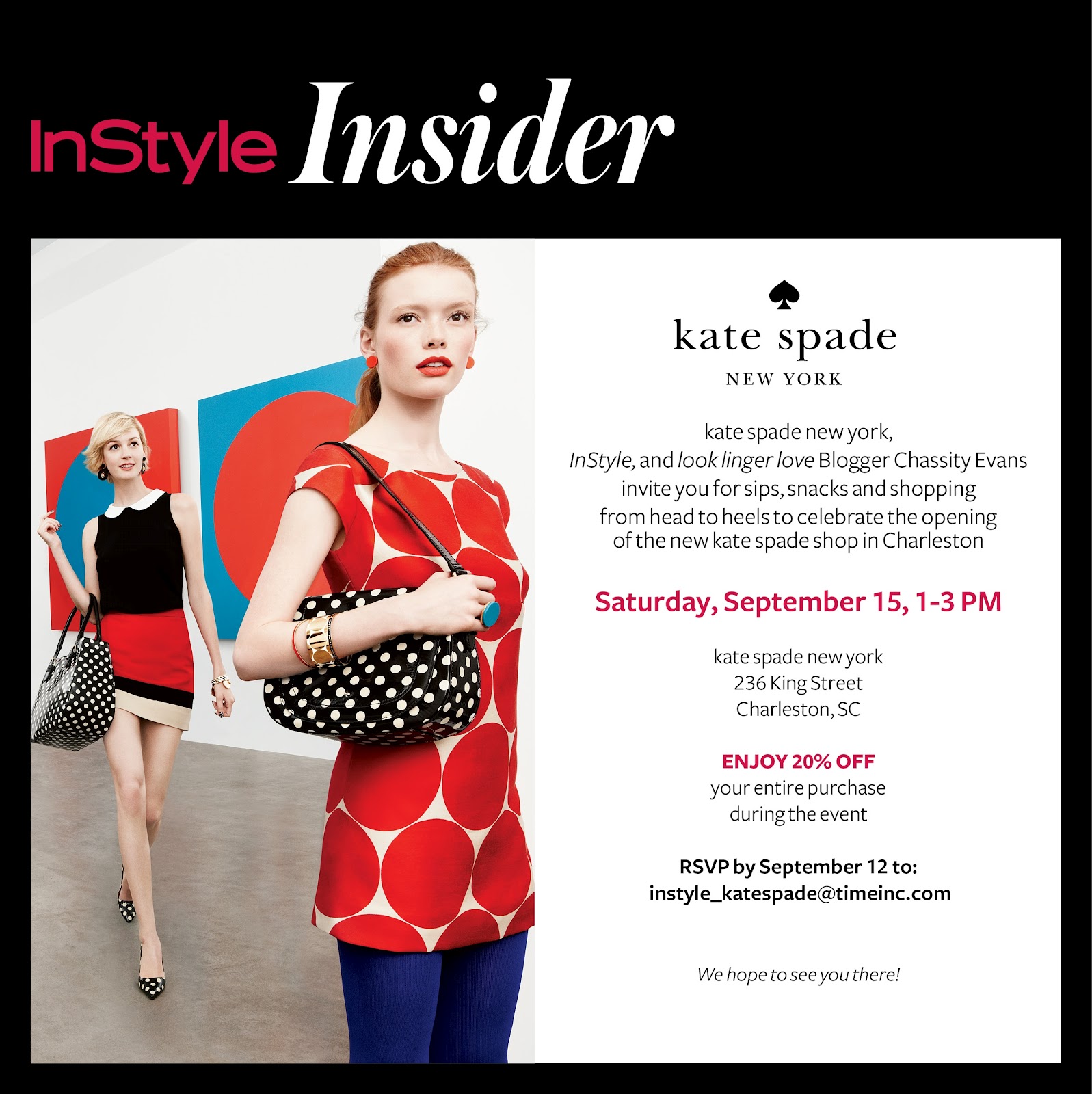 kate spade new york's charleston opening party - Look Linger Love