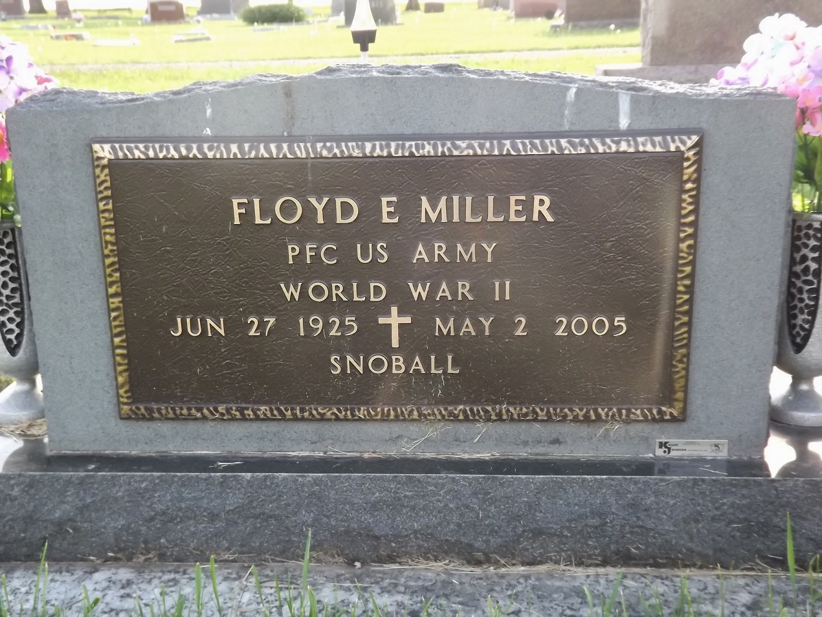 Cedar Cemetery Floyd E. Miller