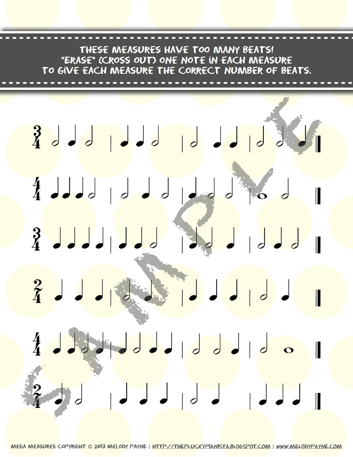 worksheet Time Signature Worksheet july 2013the plucky pianista 2013 and students must add notes or rests to each measure give the appropriate number of beats according given time signature
