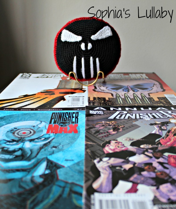 Sophia's Lullaby Punisher Crochet Cushion