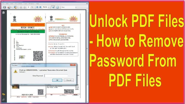 Why password is required to open Aadhar card PDF