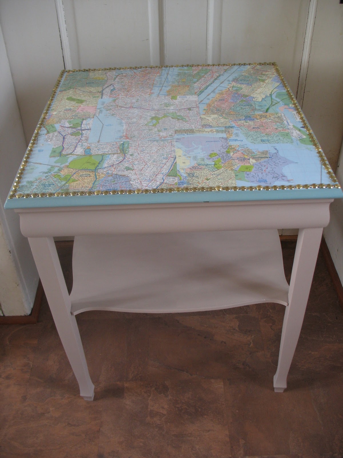 Vintage and Homemade End Table Redo