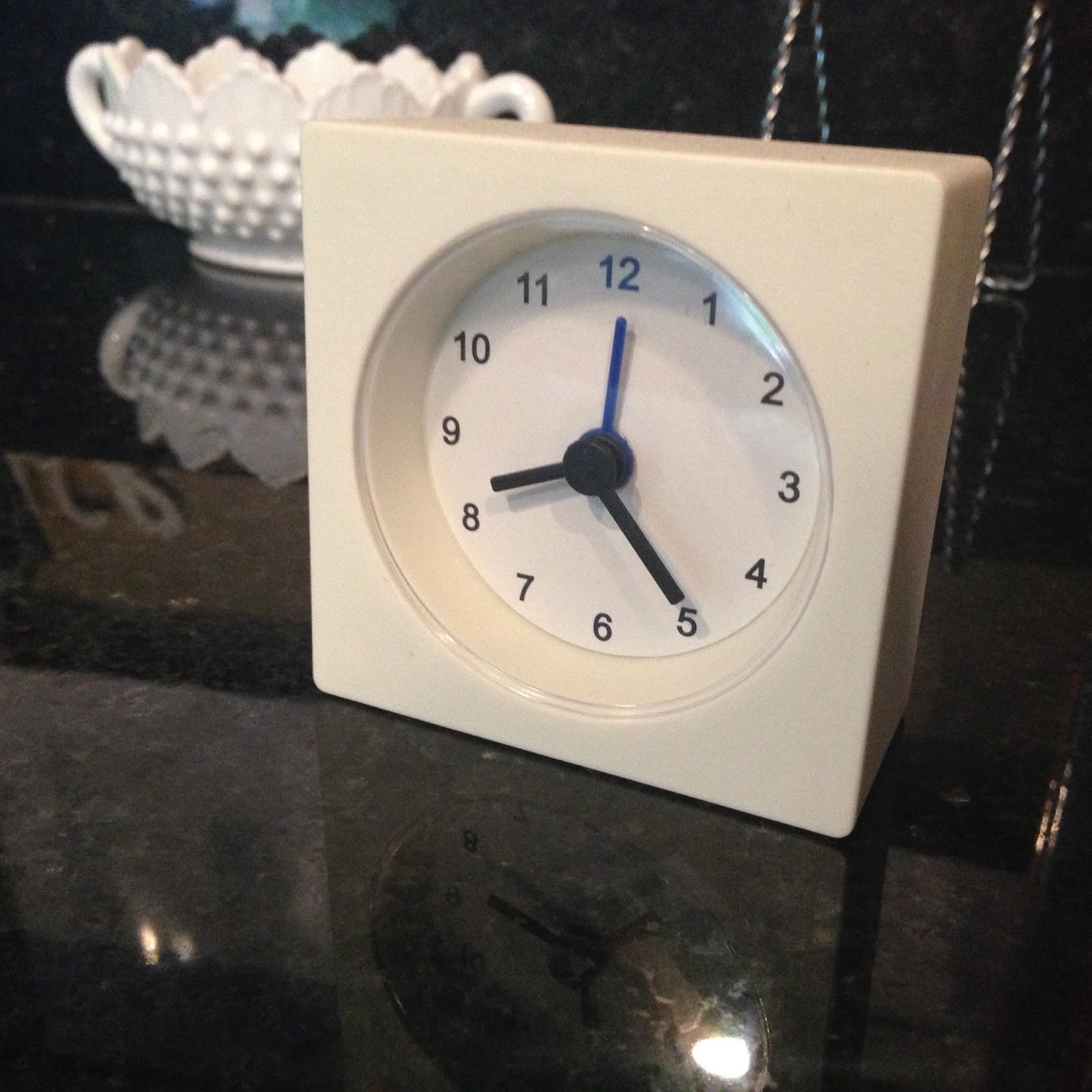 Love + Light by Clara Slate Thrifty Desk Alarm Clock Ikea Vackis Clock