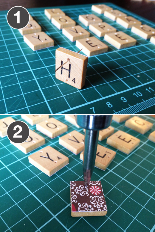 Things that are pretty Scrabble Ornaments and a Christmas Collaboration