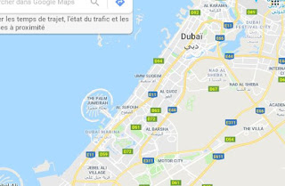 خريطة مدينة دبي التفصيلية