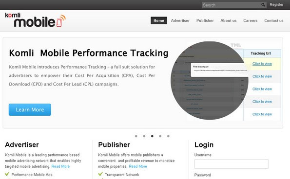 Komli Mobile ad network