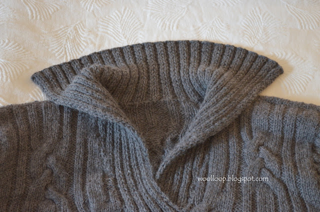 męski sweter z warkoczami z włóczki Lima Drops sweter męski Lima Drops