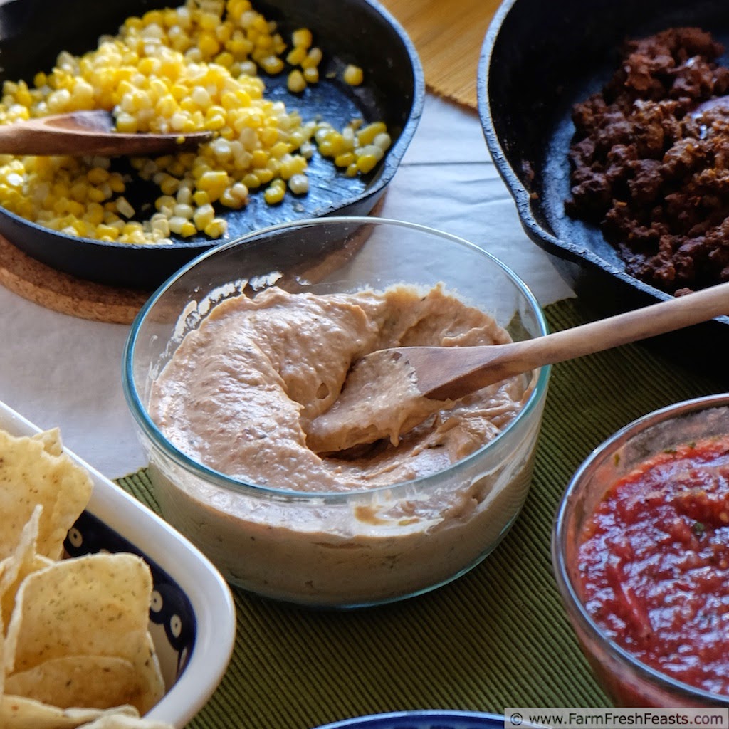 Farm Fresh Feasts: Fast &amp; Easy Bean &amp; Hatch Chile Dip