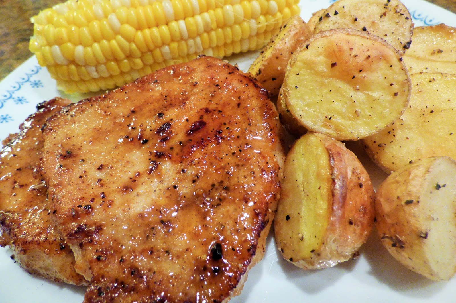 The Other Side of Wonderland Apple CiderGlazed Pork Chops