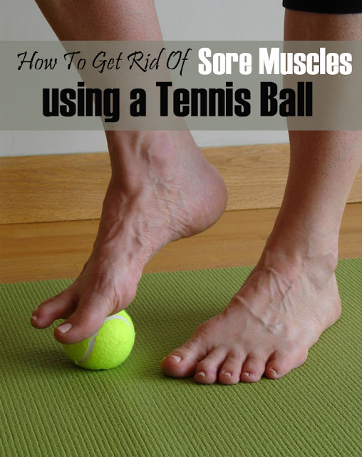How to get rid of sore muscles using a tennis ball TOP 5 DIY