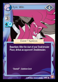 My Little Pony Epic Win Absolute Discord CCG Card
