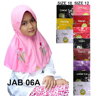 Jilbab Anak Delima Jab 06A size 10-12