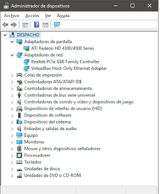 Administrador de sispositivos windows Administrador de sispositivos windows