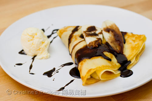 香蕉朱古力可麗餅 Banana Chocolate Crepe 香蕉朱古力可麗餅 Banana Chocolate Crepe