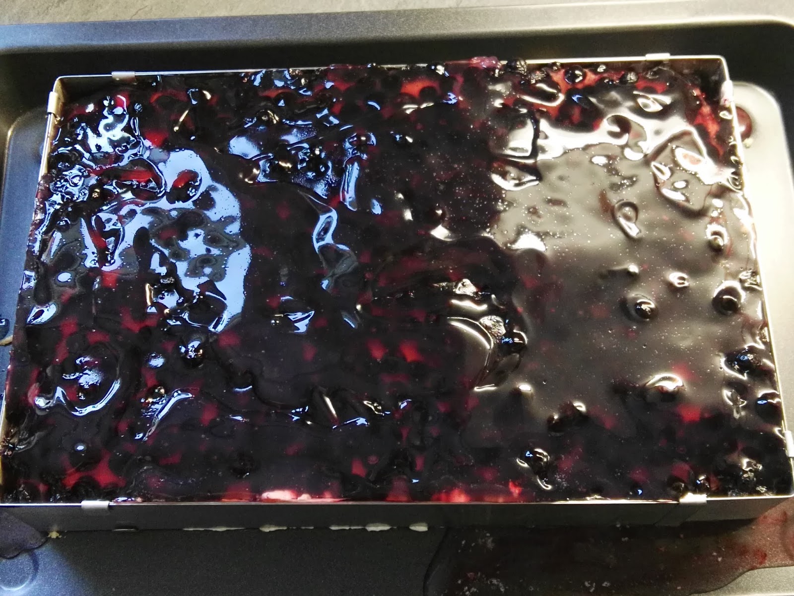 Heidelbeerkuchen mit Sauerrahm Sahnecreme