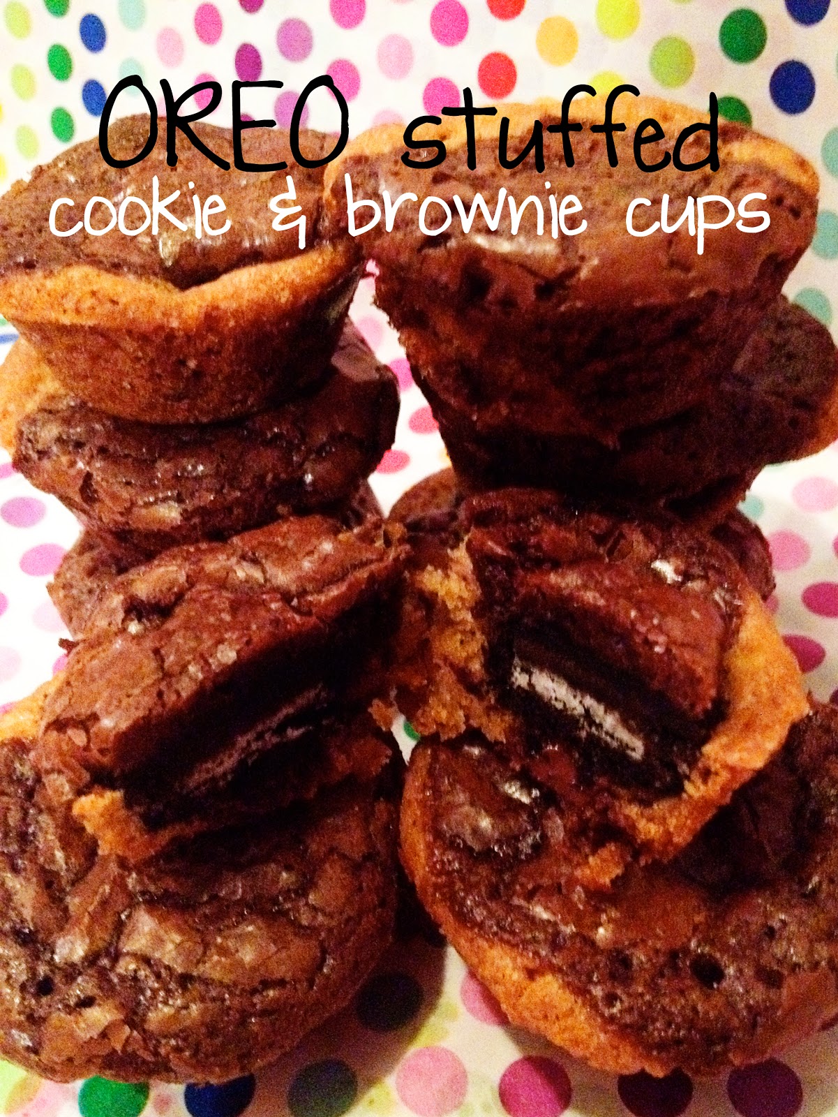make and bake memories Oreostuffed Cookie & Brownie Cups