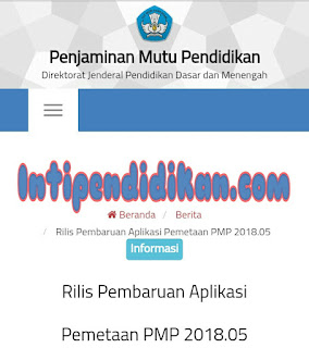 Ditujukan kepada Kepala Sekolah Jenjang SD sampai dengan SMA di Seluruh Indonesia Rilis Pembaruan Aplikasi Pemetaan PMP 2018.05 Terbaru