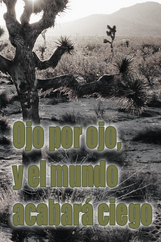 Ojo por ojo, y el mundo acabará ciego Ojo por ojo, y el mundo acabará ciego