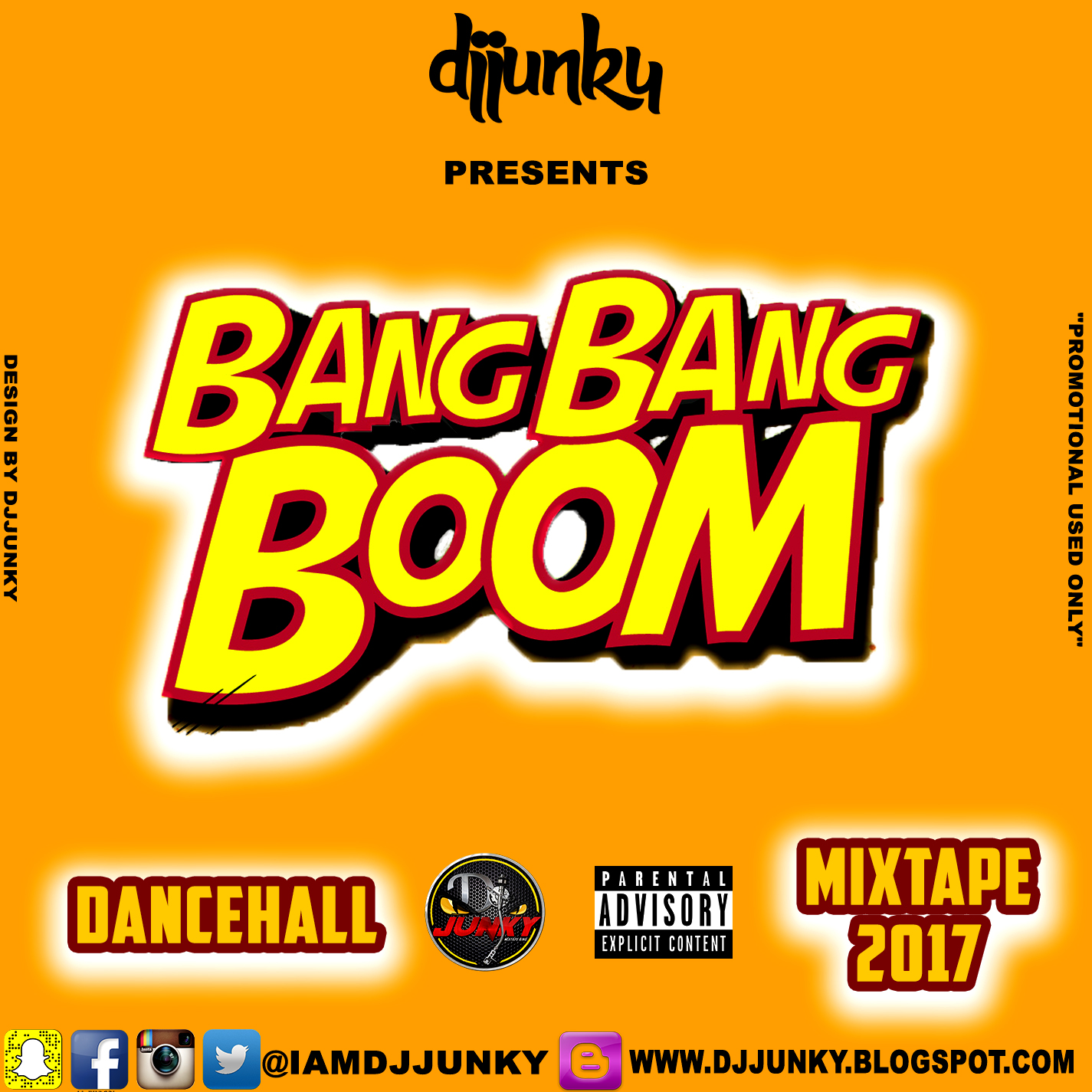 DJJUNKY PRESENTS BANG BANG BOOM DANCEHALL MIXTAPE 2017 DJ Junky