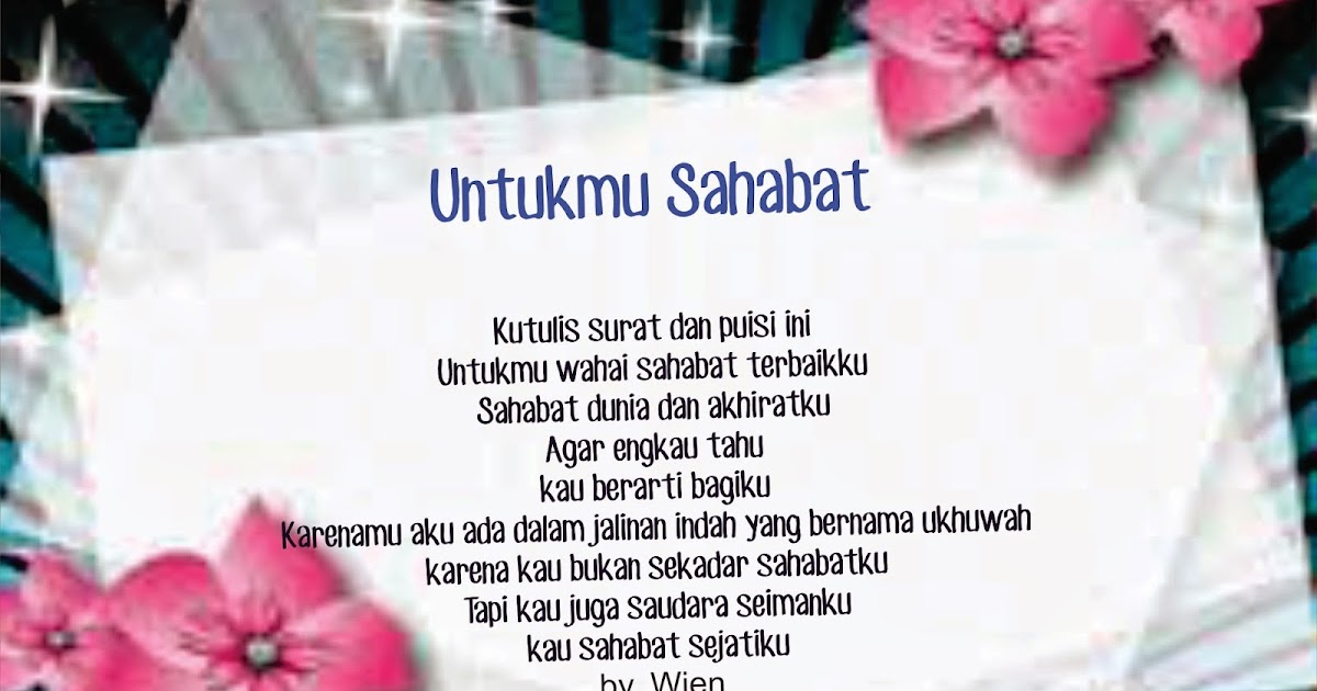 Puisi Sahabatku