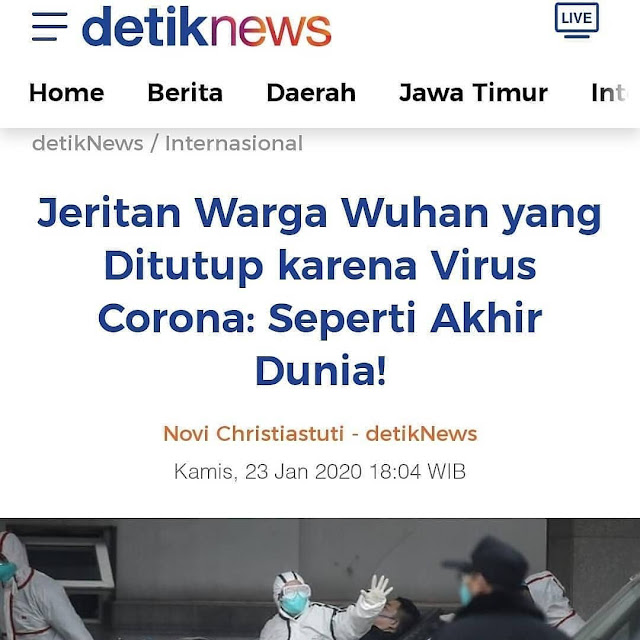 Warga Wuhan Diserang Virus Corona Warga Wuhan Diserang Virus Corona