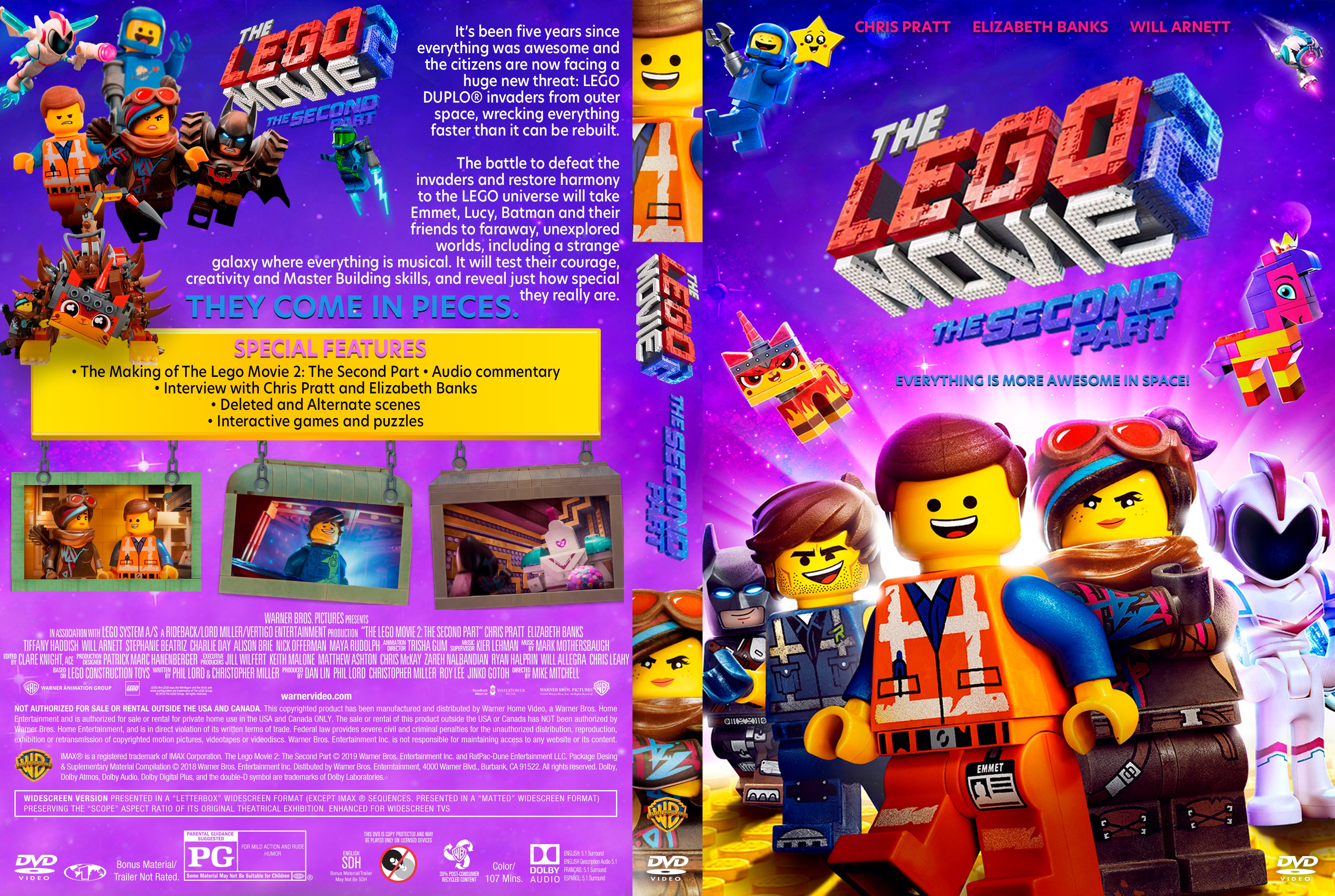 The Lego Movie 2 The Second Part Dvd Cover Cover Addict Free