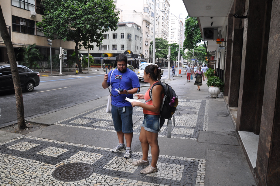 Coleta de dados climáticos em copacabana