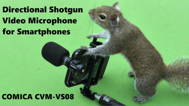 Directional Shotgun Video Microphone for Smartphones