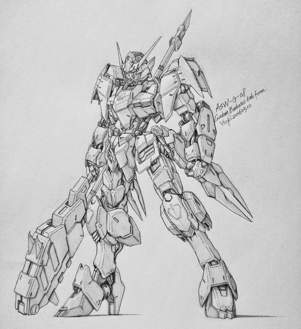 GUNDAM GUY: Awesome Gundam Sketches by VickiDrawing [Updated 2/9/17]
