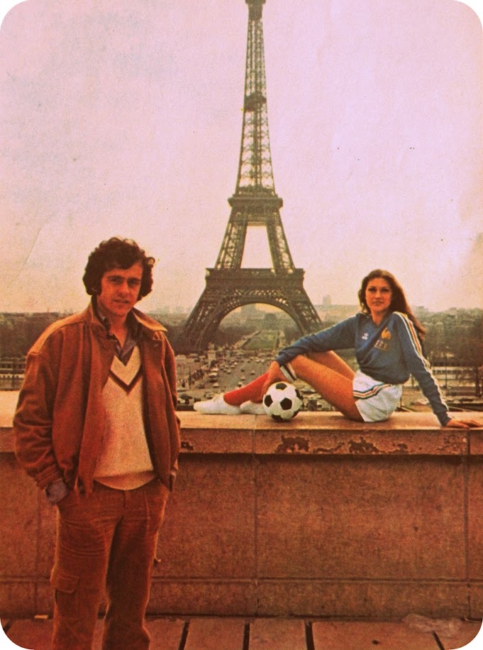 WAGs RETRO. Michel Platini et la dame bleue.