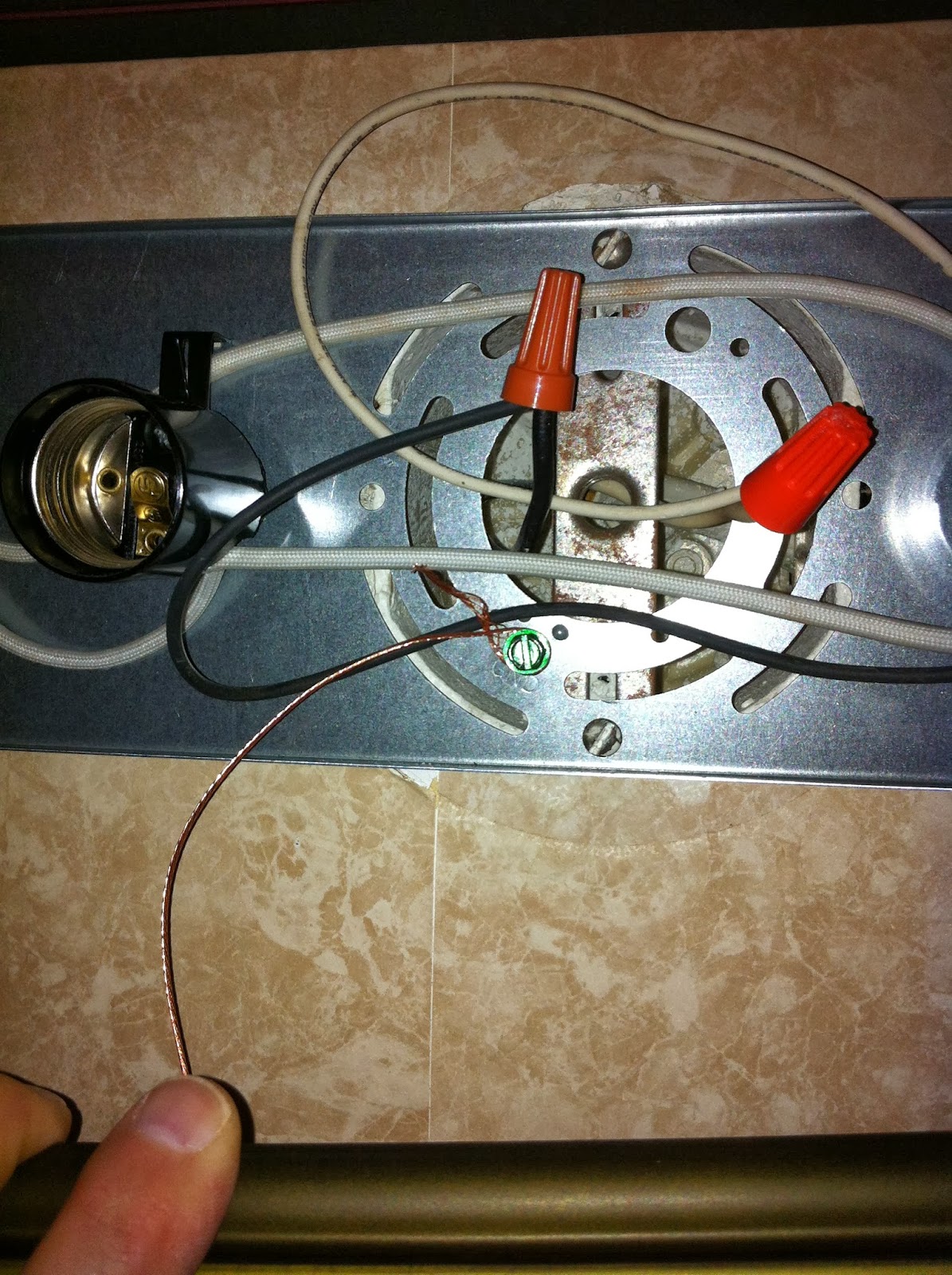 How to install a simple bathroom vanity light
