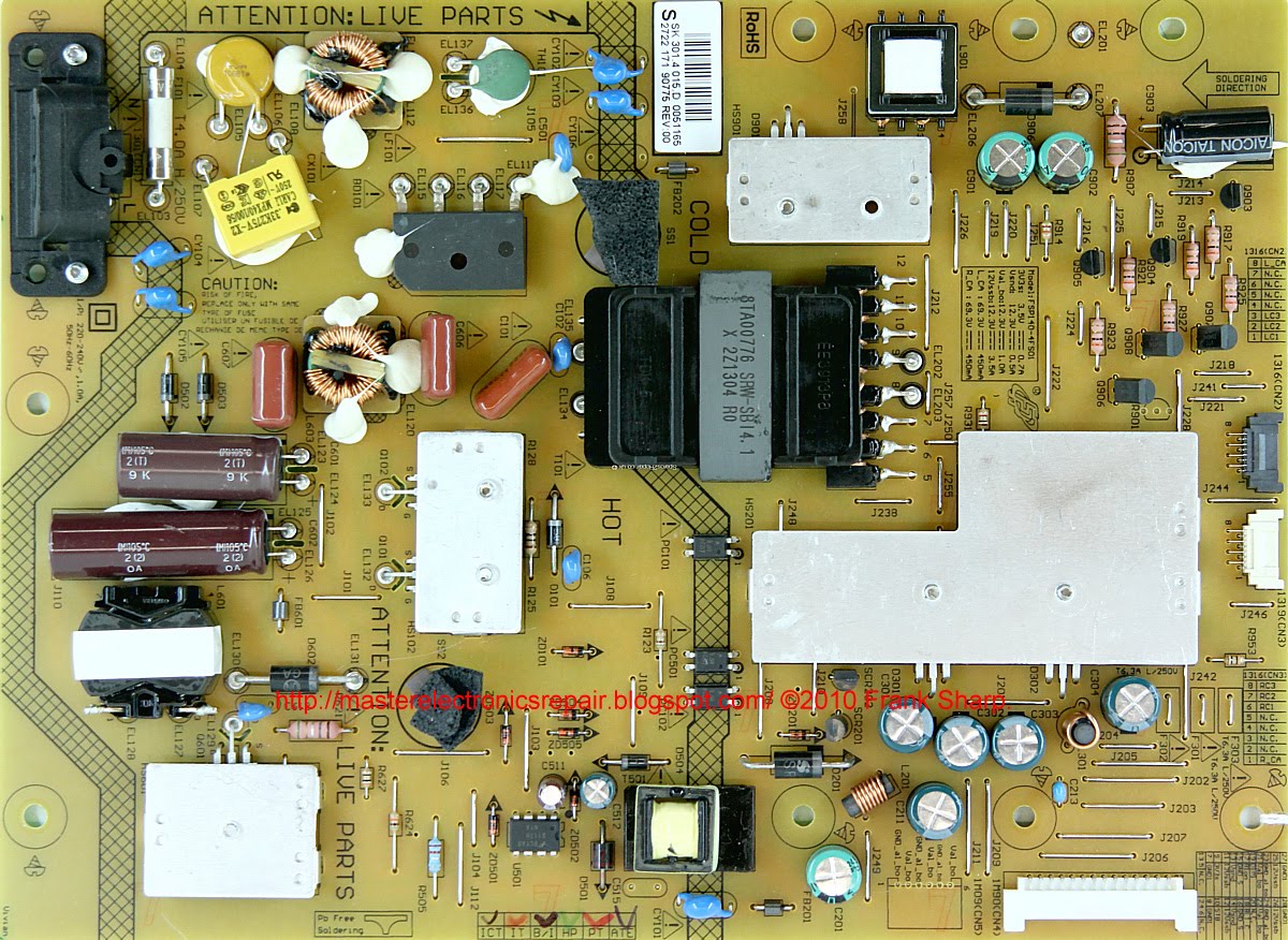 Master Electronics Repair !: REPAIR / SERVICING TV PHILIPS 47PFL6008S