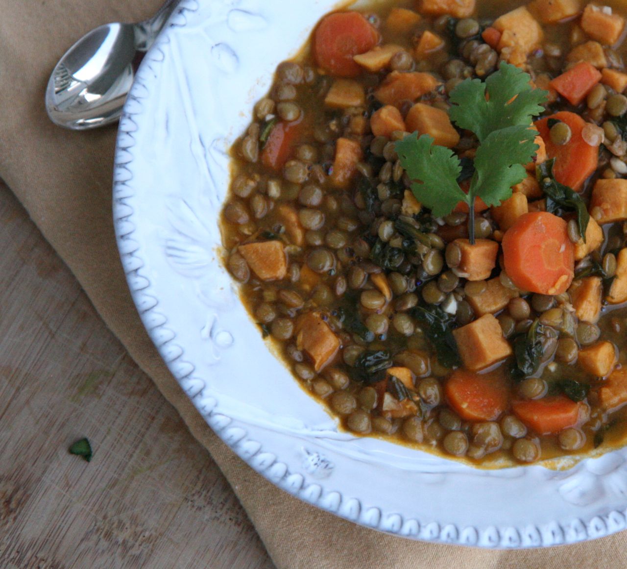 vita nostra Tandoori Lentils and Sweet Potatoes
